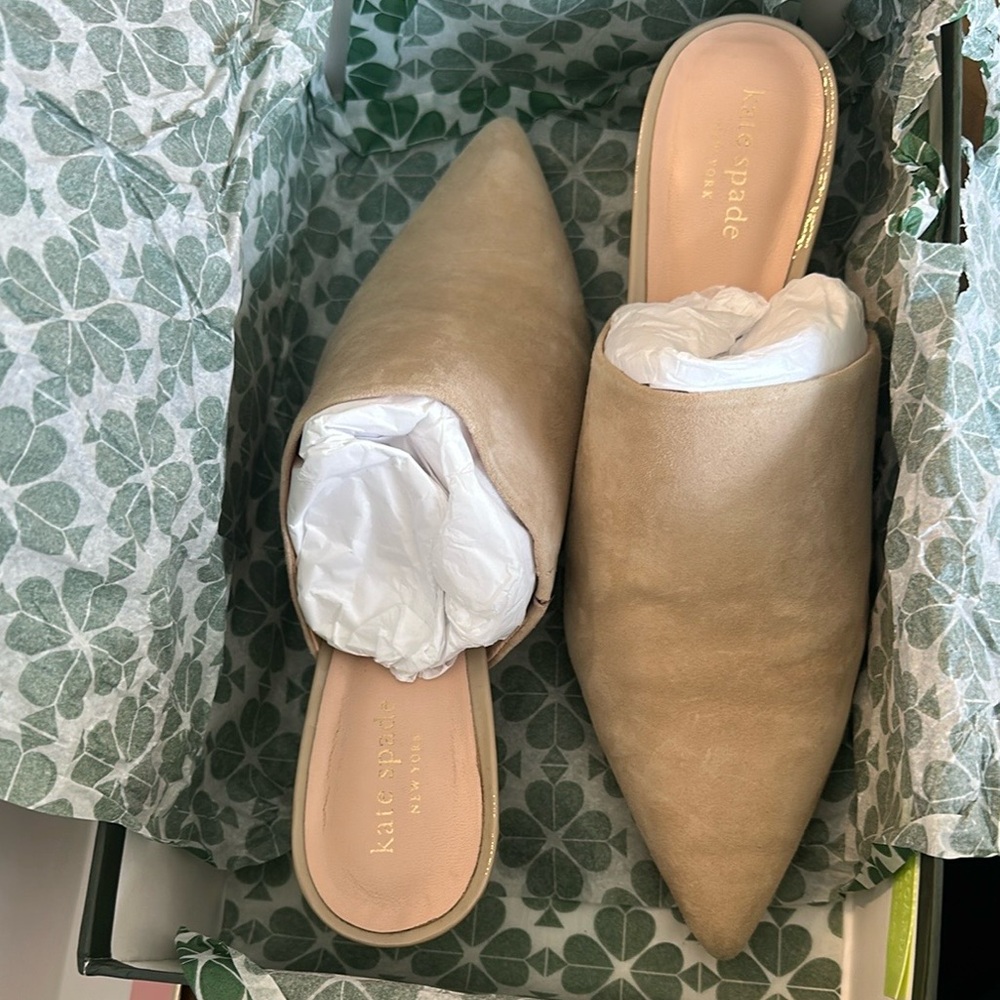 Kate Spade Beige Mules